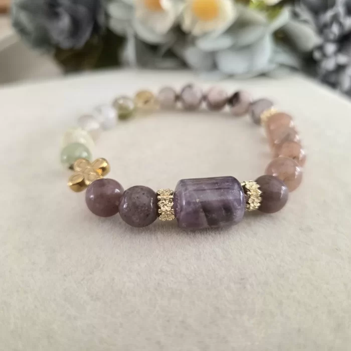 Aurora Essence Bracelet (5) Aurora Essence Mixed Stone Bracelet - Image 2