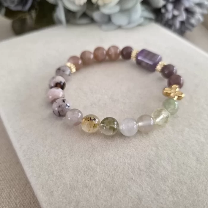 Aurora Essence Bracelet (7) Aurora Essence Mixed Stone Bracelet - Image 4