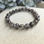 Black Herkimer Diamond Bracelet - Image 4