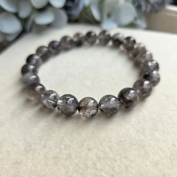 Black Herkimer Diamond (5) Black Herkimer Diamond Bracelet - Image 4