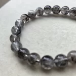 Black Herkimer Diamond Bracelet - Image 2