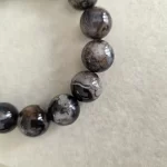 Black Sakura Agate Bracelet - Image 4