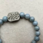 Blue Water Jade with Golden Obsidian Bracelet - Image 6