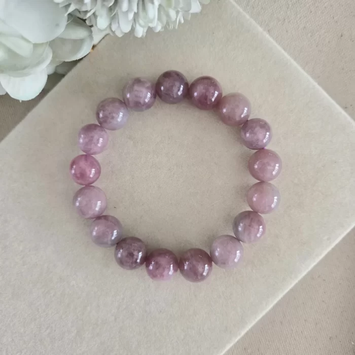 Madagascar rose quartz (2) Madagascar Rose Quartz Bracelet - Image 1