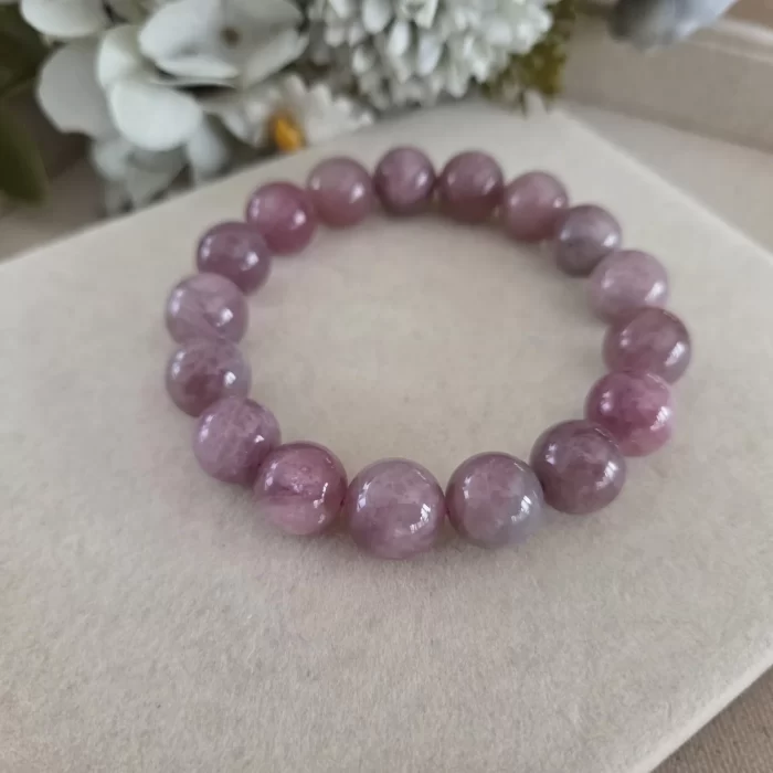 Madagascar rose quartz (3) Madagascar Rose Quartz Bracelet - Image 2