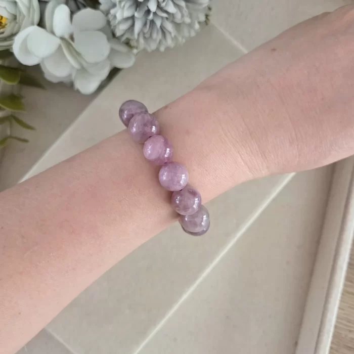 Madagascar rose quartz (5) Madagascar Rose Quartz Bracelet - Image 4