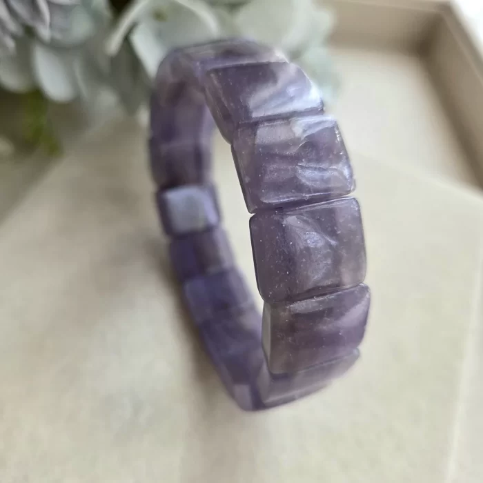 Purple Lepidolite Mica (3) Purple Lepidolite Mica Papan Bracelet - Image 3