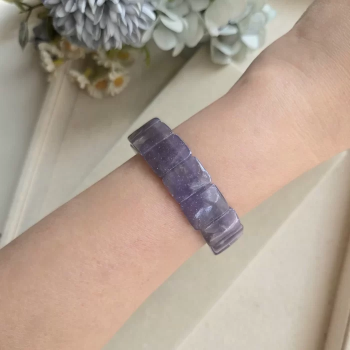 Purple Lepidolite Mica (6) Purple Lepidolite Mica Papan Bracelet - Image 5
