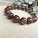 Red-Green Rutile Phantom Quartz Bracelet - Image 4