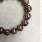 Red-Green Rutile Phantom Quartz Bracelet - Image 5