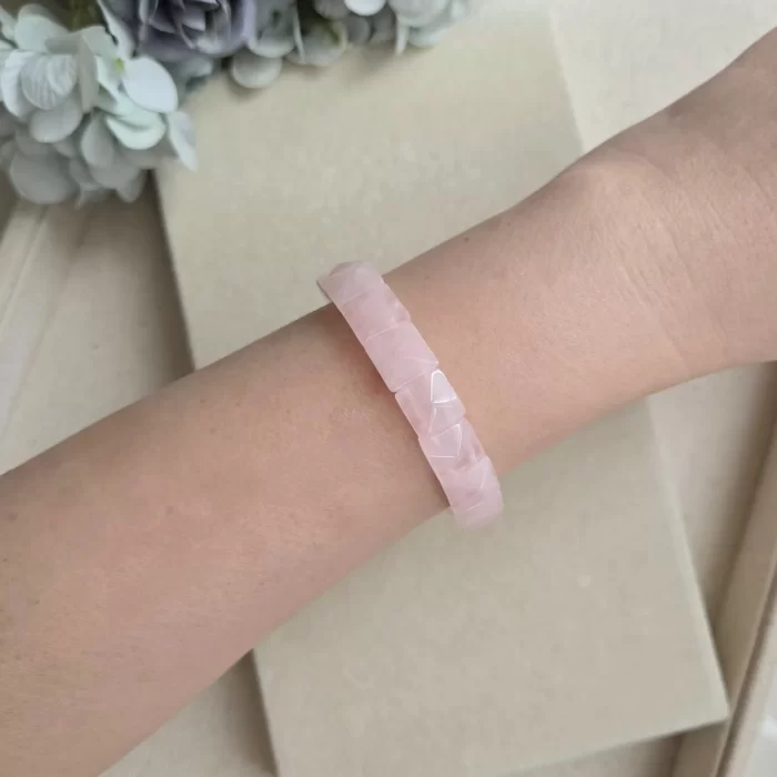 Rose Quartz Pappan Bracelet (4) Rose Quartz Papan Bracelet - Image 5