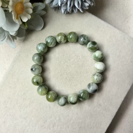 Serpentine Round Bead Bracelet