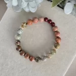 Coral Jade Horizon Bracelet