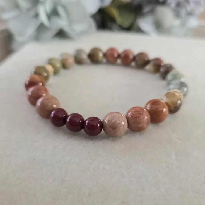 coral jade bracelet (5) Coral Jade Horizon Bracelet - Image 6