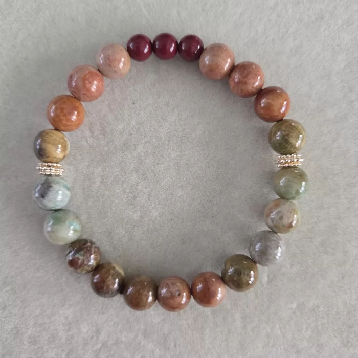 coral jade bracelet Coral Jade Horizon Bracelet - Image 2