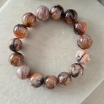 Earth Flame Dragon Vein Agate Bracelet - Image 2