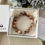Earth Flame Dragon Vein Agate Bracelet - Image 4