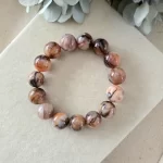 Earth Flame Dragon Vein Agate Bracelet