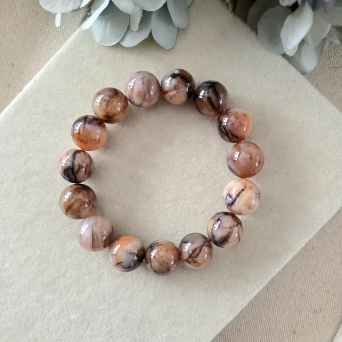 2507-101DV_earth-flame-dragon-vein-agate-bracelet-6 Earth Flame Dragon Vein Agate Bracelet - Image 1