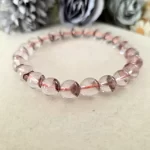 Red Phantom Quartz Pyramid Bracelet – High Grade Edition - Image 4