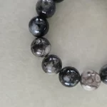 Black Sakura Agate Bracelet - Image 9