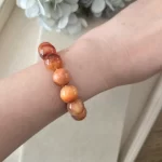 Ember Glow Dragon Vein Agate Bracelet - Image 3
