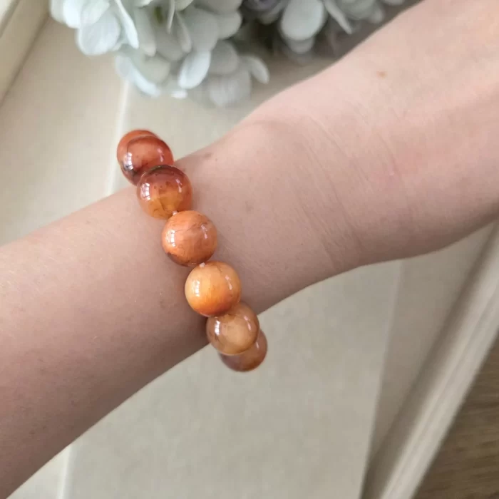 SKU 2507-101DV-1_ember-glow-dragon-vein-agate-bracelet- (2) Ember Glow Dragon Vein Agate Bracelet - Image 3