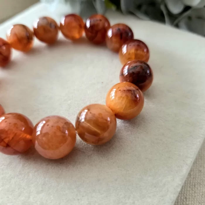 SKU 2507-101DV-1_ember-glow-dragon-vein-agate-bracelet- (7) Ember Glow Dragon Vein Agate Bracelet - Image 5