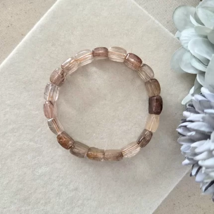 Titanium Rutile Square Papan Bracelet