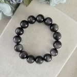 Silver Obsidian Bracelet