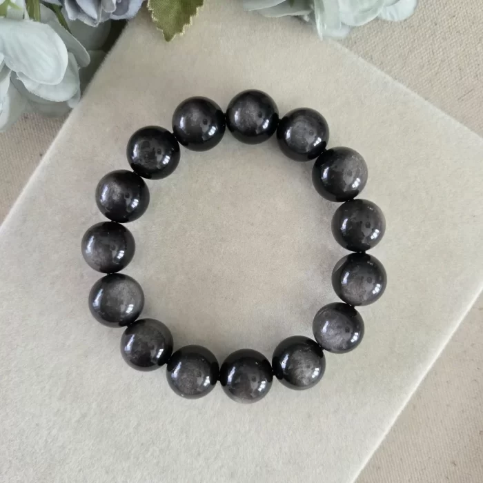 Silver Obsidian Silver Obsidian Bracelet - Image 1