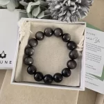 Silver Obsidian Bracelet - Image 3