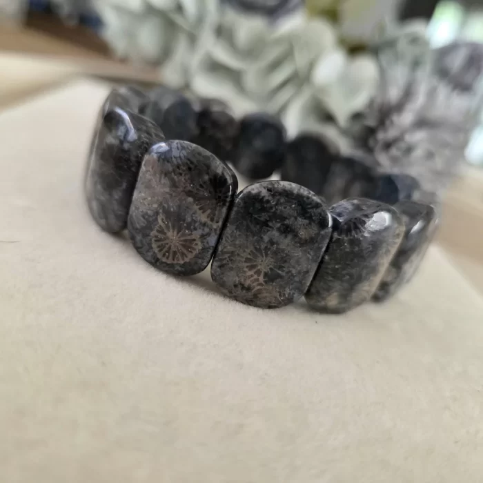 black coral agate (2) Black Coral Papan Bracelet - Image 3