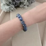 Kyanite with Mica Bracelet – 11mm High Grade Edition - Image 6