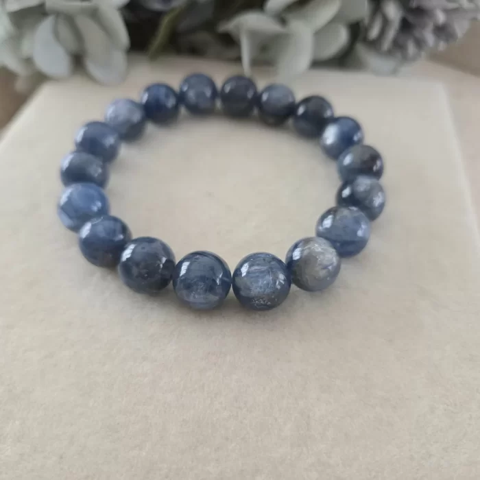 Kyanite (8) Kyanite with Mica Bracelet – 11mm High Grade Edition - Image 2