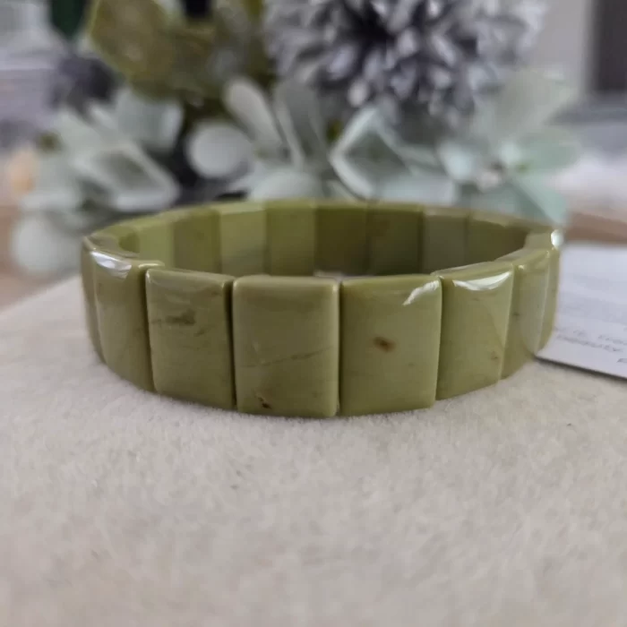 Matcha Alashan Agate Papan Bracelet - Image 2